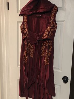 Holy Clothing Tauriel Maxi Overdress Deadly Nightshade